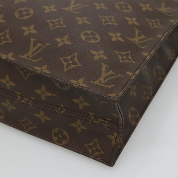 LOUIS VUITTON Monogram Sac Plat Hand Bag M51140 LV Auth 126531