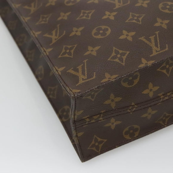 LOUIS VUITTON Monogram Sac Plat Hand Bag M51140 LV Auth 126531