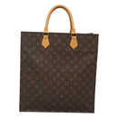 LOUIS VUITTON Monogram Sac Plat Hand Bag M51140 LV Auth 126531-3