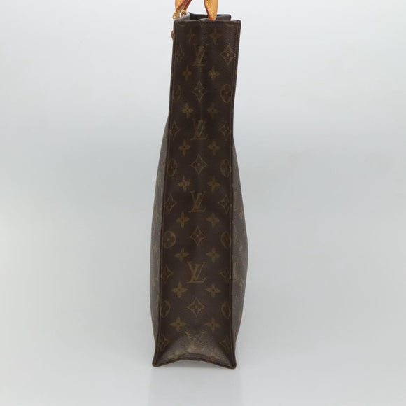 LOUIS VUITTON Monogram Sac Plat Hand Bag M51140 LV Auth 126531