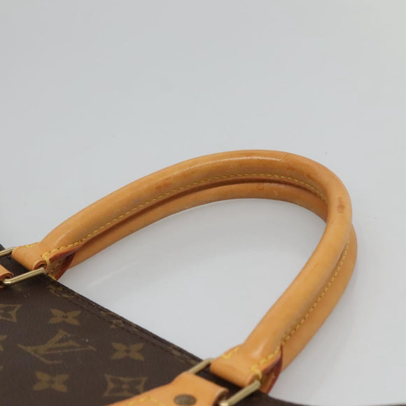 LOUIS VUITTON Monogram Sac Plat Hand Bag M51140 LV Auth 126531