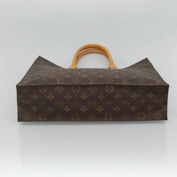LOUIS VUITTON Monogram Sac Plat Hand Bag M51140 LV Auth 126531