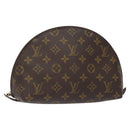LOUIS VUITTON Monogram Trousse Demi Ronde Cosmetic Pouch M47520 LV Auth 126544-1