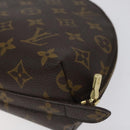 LOUIS VUITTON Monogram Trousse Demi Ronde Cosmetic Pouch M47520 LV Auth 126544-15