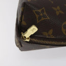 LOUIS VUITTON Monogram Trousse Demi Ronde Cosmetic Pouch M47520 LV Auth 126544-8