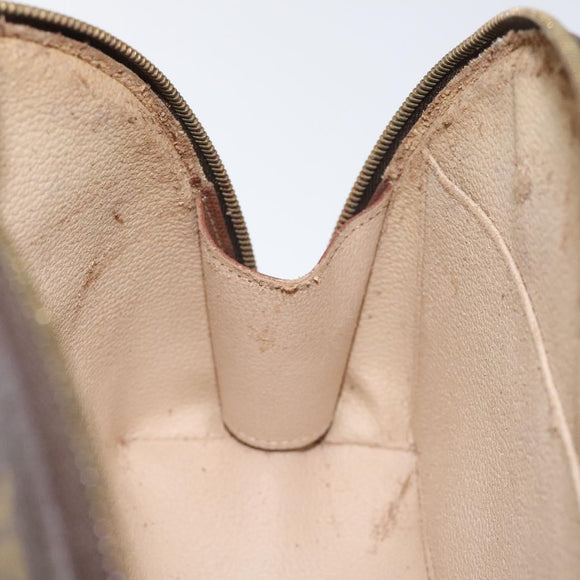 LOUIS VUITTON Monogram Trousse Demi Ronde Cosmetic Pouch M47520 LV Auth 126544