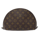 LOUIS VUITTON Monogram Trousse Demi Ronde Cosmetic Pouch M47520 LV Auth 126544-13