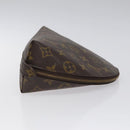 LOUIS VUITTON Monogram Trousse Demi Ronde Cosmetic Pouch M47520 LV Auth 126544-3