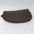 LOUIS VUITTON Monogram Trousse Demi Ronde Cosmetic Pouch M47520 LV Auth 126544-5