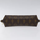 LOUIS VUITTON Monogram Trousse Demi Ronde Cosmetic Pouch M47520 LV Auth 126544-6