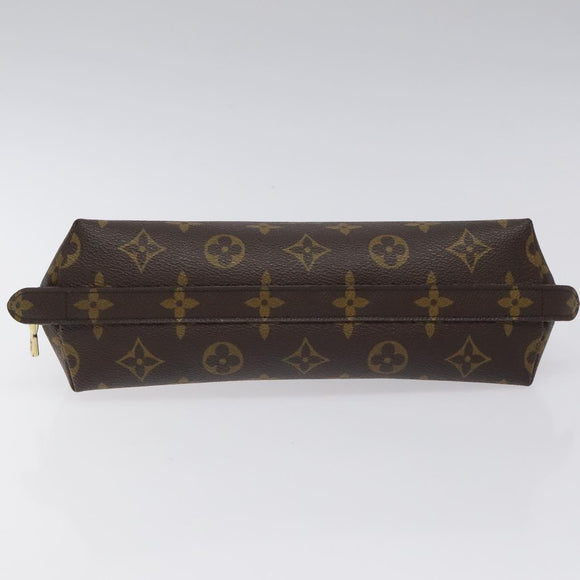 LOUIS VUITTON Monogram Trousse Demi Ronde Cosmetic Pouch M47520 LV Auth 126544