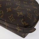 LOUIS VUITTON Monogram Trousse Demi Ronde Cosmetic Pouch M47520 LV Auth 126544-7