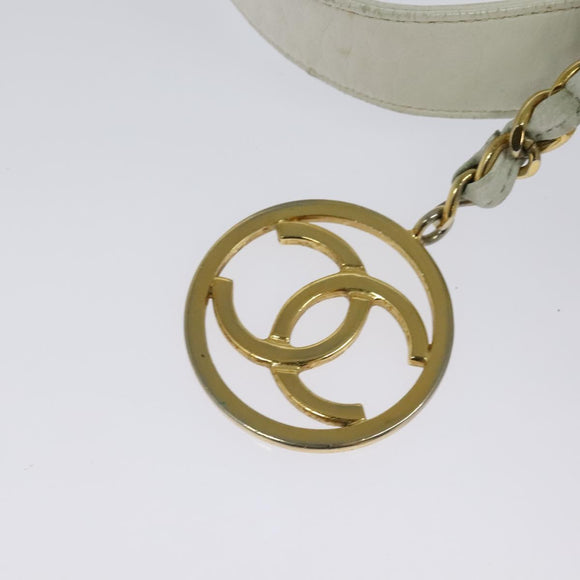 CHANEL Matelasse Waist Bag Denim Blue Gold CC Auth 126559