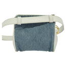 CHANEL Matelasse Waist Bag Denim Blue Gold CC Auth 126559-2