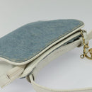 CHANEL Matelasse Waist Bag Denim Blue Gold CC Auth 126559-6