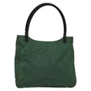 PRADA Shoulder Bag Nylon Plastic Green Silver Auth 126560-1