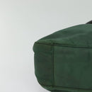 PRADA Shoulder Bag Nylon Plastic Green Silver Auth 126560-10