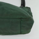 PRADA Shoulder Bag Nylon Plastic Green Silver Auth 126560-11