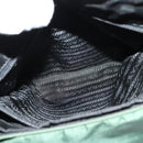 PRADA Shoulder Bag Nylon Plastic Green Silver Auth 126560-20