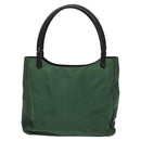 PRADA Shoulder Bag Nylon Plastic Green Silver Auth 126560-3