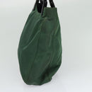 PRADA Shoulder Bag Nylon Plastic Green Silver Auth 126560-5