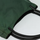 PRADA Shoulder Bag Nylon Plastic Green Silver Auth 126560-6