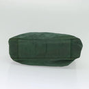 PRADA Shoulder Bag Nylon Plastic Green Silver Auth 126560-9
