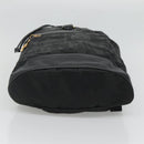 Salvatore Ferragamo Backpack Nylon Black Gold Auth 126564-5