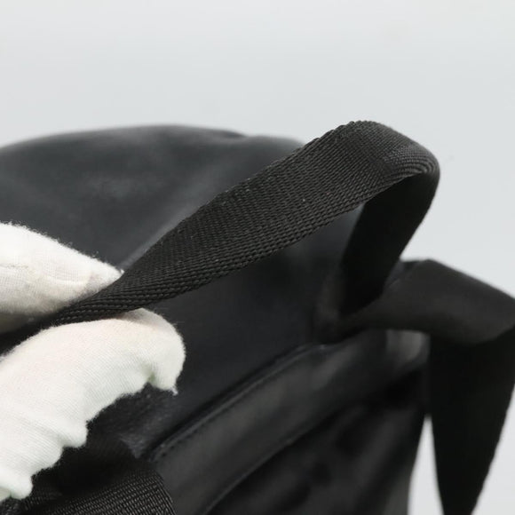 Salvatore Ferragamo Backpack Nylon Black Gold Auth 126564