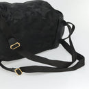 Salvatore Ferragamo Backpack Nylon Black Gold Auth 126564-9