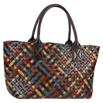 BOTTEGA VENETA INTRECCIATO Tote Bag Leather Brown Auth 126566V