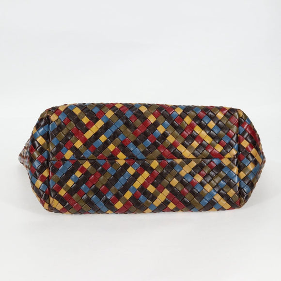 BOTTEGA VENETA INTRECCIATO Tote Bag Leather Brown Auth 126566V