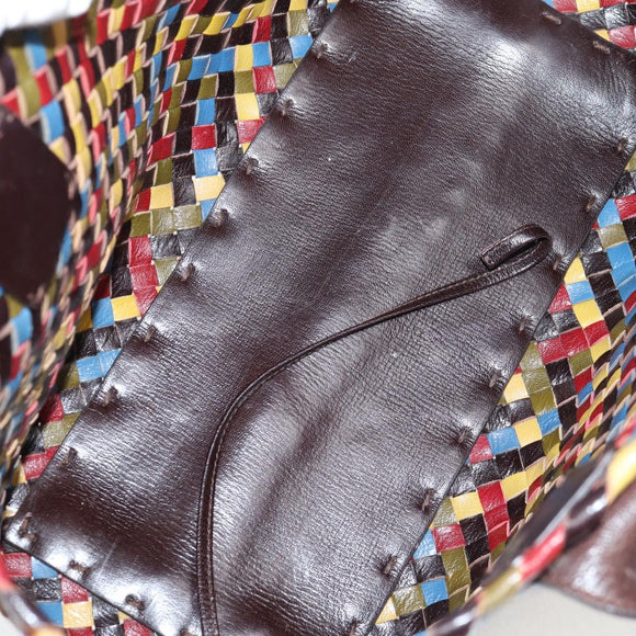 BOTTEGA VENETA INTRECCIATO Tote Bag Leather Brown Auth 126566V