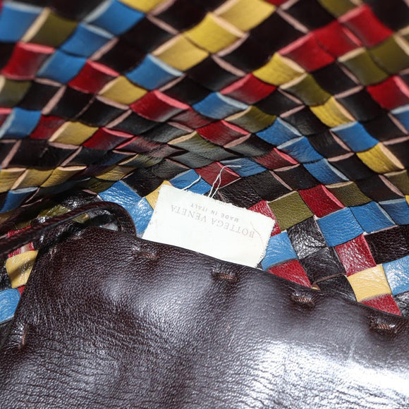 BOTTEGA VENETA INTRECCIATO Tote Bag Leather Brown Auth 126566V