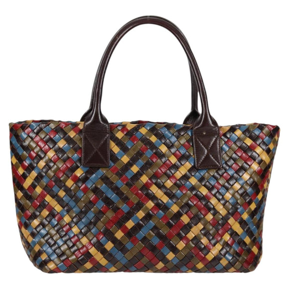 BOTTEGA VENETA INTRECCIATO Tote Bag Leather Brown Auth 126566V