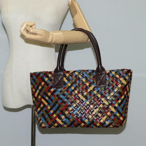 BOTTEGA VENETA INTRECCIATO Tote Bag Leather Brown Auth 126566V