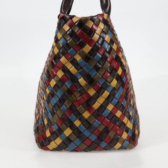 BOTTEGA VENETA INTRECCIATO Tote Bag Leather Brown Auth 126566V