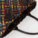 BOTTEGA VENETA INTRECCIATO Tote Bag Leather Brown Auth 126566V-6