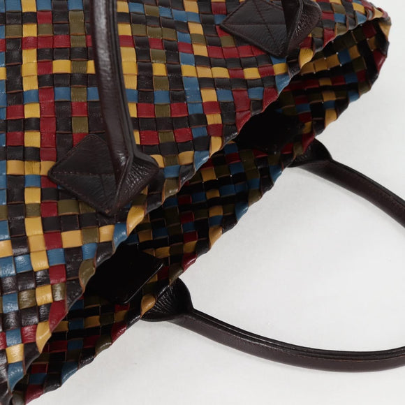 BOTTEGA VENETA INTRECCIATO Tote Bag Leather Brown Auth 126566V