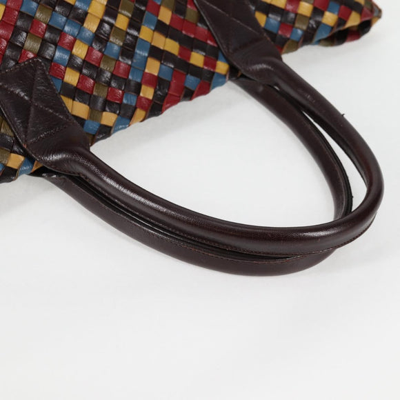 BOTTEGA VENETA INTRECCIATO Tote Bag Leather Brown Auth 126566V