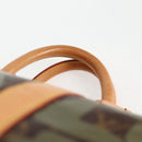 LOUIS VUITTON Monogram Graffiti Keepall 50 Boston Bag Khaki M92196 Auth 126567V-8