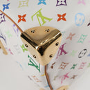 LOUIS VUITTON Monogram Multicolor Speedy 30 Hand Bag White M92643 Auth 126568V-16