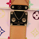 LOUIS VUITTON Monogram Multicolor Speedy 30 Hand Bag White M92643 Auth 126568V-19