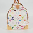 LOUIS VUITTON Monogram Multicolor Speedy 30 Hand Bag White M92643 Auth 126568V-4