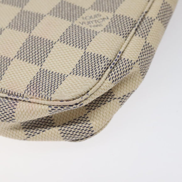LOUIS VUITTON Damier Azur Pochette Accessoires Pouch N51986 LV Auth 126572