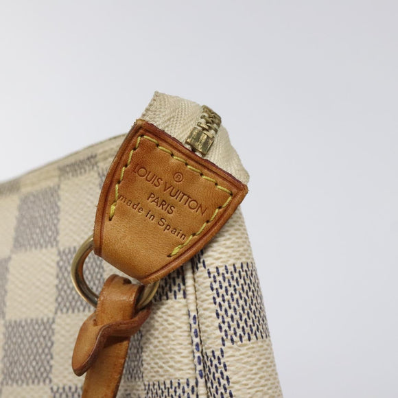 LOUIS VUITTON Damier Azur Pochette Accessoires Pouch N51986 LV Auth 126572