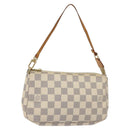 LOUIS VUITTON Damier Azur Pochette Accessoires Pouch N51986 LV Auth 126572-1