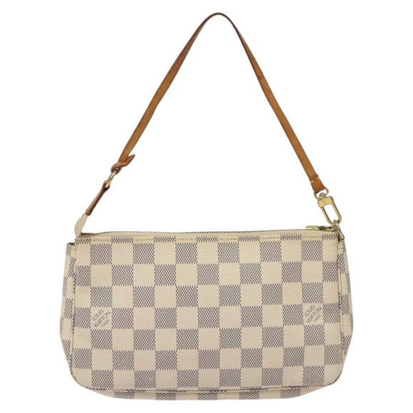 LOUIS VUITTON Damier Azur Pochette Accessoires Pouch N51986 LV Auth 126572