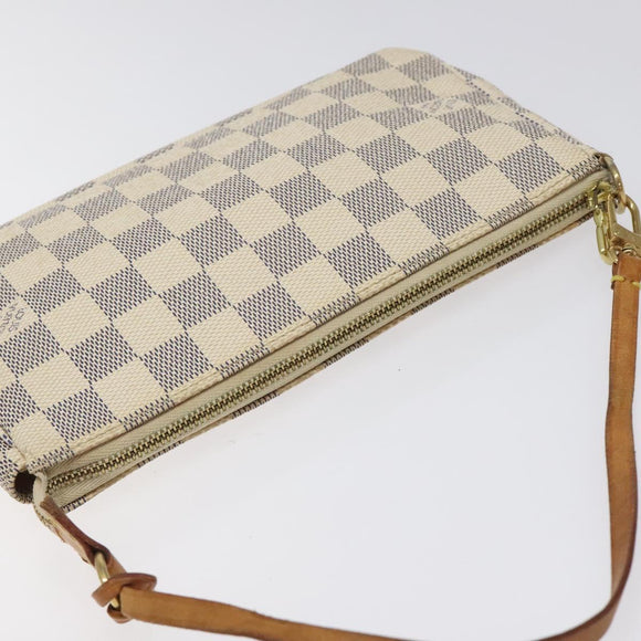 LOUIS VUITTON Damier Azur Pochette Accessoires Pouch N51986 LV Auth 126572