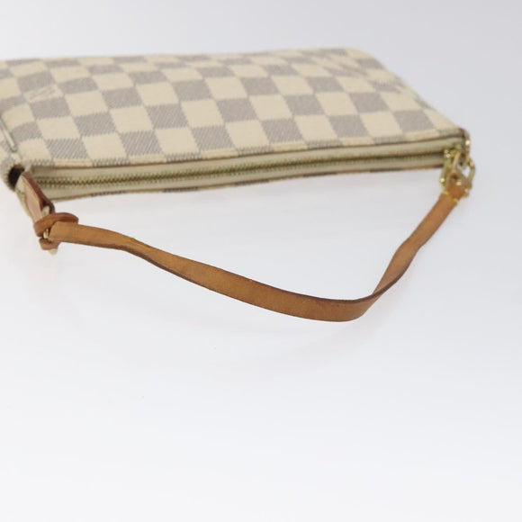 LOUIS VUITTON Damier Azur Pochette Accessoires Pouch N51986 LV Auth 126572